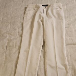 Lafayette 148 New York White Straight Leg Jeans